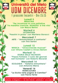 PROGRAMMA SETTIMANALE 5-16 DICEMBRE