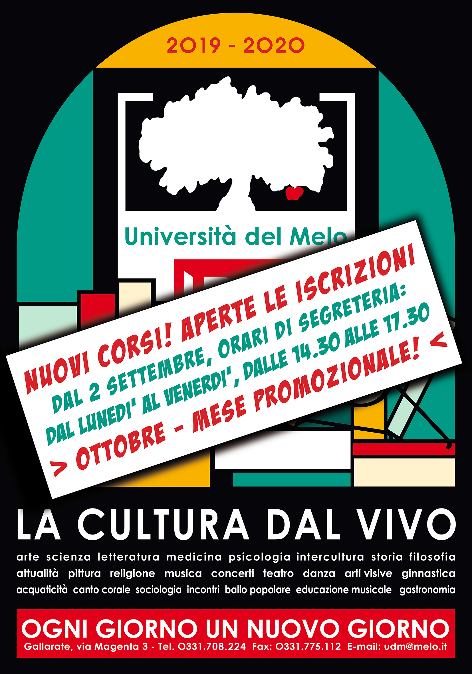 ISCRIZIONI ALL'UNIVERSITA' DEL MELO XXXIII ANNO ACCADEMICO